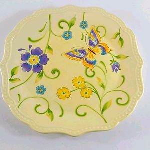Pier 1 Botanica Dinner Plate Butterfly Spring